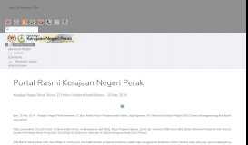 
							         Portal Rasmi Kerajaan Negeri Perak								  
							    