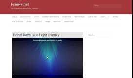 
							         Portal Rays Blue Light Overlay - FreeFx.net								  
							    