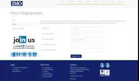 
							         Portal Registeration - IMO Precision Controls								  
							    