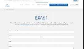 
							         Portal Registration - Peak1Wellness								  
							    