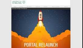 
							         Portal Relaunch - University of Stirling Portal								  
							    