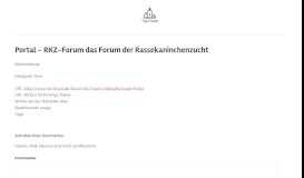 
							         Portal - RKZ-Forum das Forum der Rassekaninchenzucht › Top Foren ...								  
							    