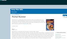 
							         Portal Runner | Army Men Wiki | FANDOM powered by Wikia								  
							    