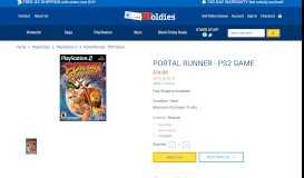 
							         Portal Runner PlayStation 2 Game For Sale | DKOldies								  
							    