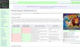 
							         Portal Runner (PlayStation 2) - The Cutting Room Floor								  
							    