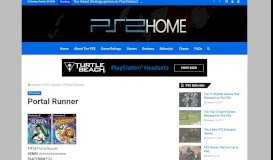 
							         Portal Runner - PS2 Home								  
							    