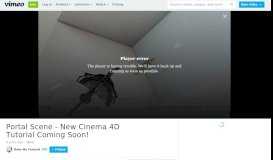 
							         Portal Scene - New Cinema 4D Tutorial Coming Soon! on Vimeo								  
							    