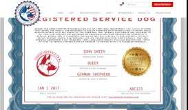 
							         portal | Service Dog and Emotional Support Animal Registration								  
							    
