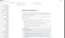 
							         Portal sessions | Chargebee API documentation								  
							    