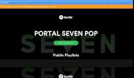 
							         PORTAL SEVEN POP on Spotify								  
							    