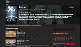 
							         Portal Similar Games - Giant Bomb								  
							    