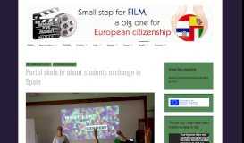 
							         Portal skole.hr about students exchange in Spain – small step for a film								  
							    