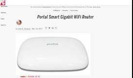 
							         Portal Smart Gigabit WiFi Router - Review 2017 - PCMag UK								  
							    