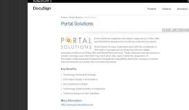 
							         Portal Solutions | DocuSign								  
							    