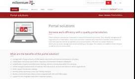 
							         Portal solutions - Millennium								  
							    