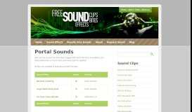 
							         Portal Sounds | Free Sound Effects | Portal Sound Clips | Sound Bites								  
							    