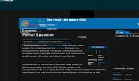 
							         Portal Spawner | Feed The Beast Wiki | FANDOM powered by Wikia								  
							    