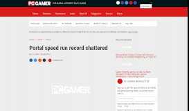 
							         Portal speed run record shattered | PC Gamer								  
							    