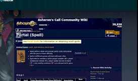 
							         Portal (Spell) | Asheron's Call Community Wiki | FANDOM powered by ...								  
							    