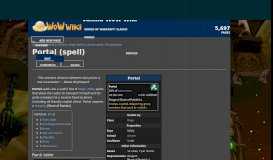 
							         Portal (spell) | Vanilla WoW Wiki | FANDOM powered by Wikia								  
							    