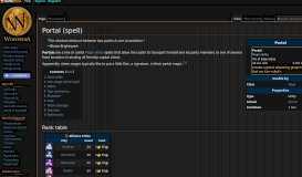 
							         Portal (spell) - Wowpedia - Your wiki guide to the World of Warcraft								  
							    