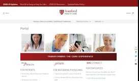 
							         Portal | Stanford Health Care								  
							    