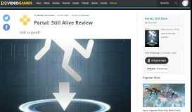 
							         Portal: Still Alive Review - VideoGamer.com								  
							    