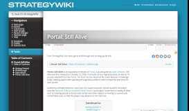 
							         Portal: Still Alive — StrategyWiki, the video game walkthrough and ...								  
							    