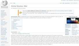 
							         Portal Stories: Mel - Wikipedia								  
							    