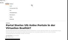 
							         Portal Stories VR: Keine Portale in der Virtuellen Realität? - Mobilegeeks								  
							    