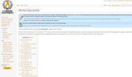 
							         Portal storyline - Combine OverWiki, the original Half-Life wiki and ...								  
							    
