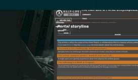 
							         Portal storyline | Half-Life Wiki | FANDOM powered by Wikia								  
							    