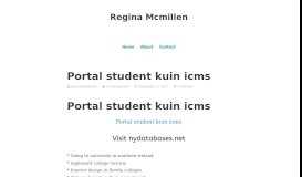 
							         Portal student kuin icms – Regina Mcmillen								  
							    