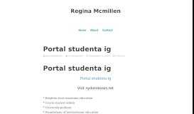 
							         Portal studenta ig – Regina Mcmillen								  
							    