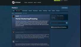 
							         Portal Stuttering/Freezing :: Portal 2 General Discussions								  
							    