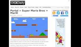
							         Portal + Super Mario Bros = Mari0 - OSXDaily								  
							    