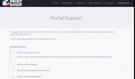 
							         Portal Support - 4C Print Shop								  
							    