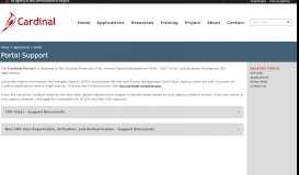 
							         Portal Support - Cardinal Project - Commonwealth of Virginia								  
							    