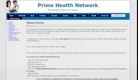 
							         Portal Support - Prime Health Network								  
							    