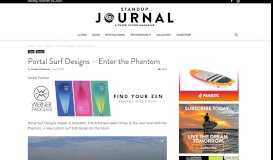 
							         Portal Surf Designs - Enter the Phantom - Standup Journal								  
							    