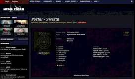 
							         Portal - Swarth - Metal Storm								  
							    