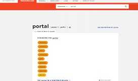 
							         Portal Synonyms, Portal Antonyms | Thesaurus.com								  
							    
