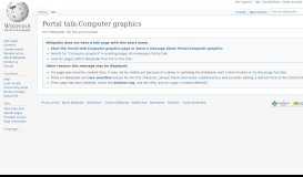 
							         Portal talk:Computer graphics - Wikipedia								  
							    