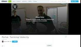 
							         Portal: Terminal Velocity on Vimeo								  
							    