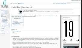 
							         Portal Test Chamber 19 - Portal Wiki								  
							    