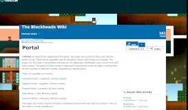 
							         Portal | The Blockheads Wiki | FANDOM powered by Wikia								  
							    