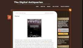 
							         Portal The Digital Antiquarian								  
							    