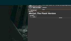 
							         Portal: The Flash Version | Half-Life Wiki | FANDOM powered by Wikia								  
							    