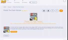 
							         Portal: The Flash Version | Yepi - Online Games								  
							    