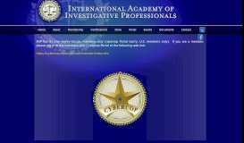 
							         Portal - The International Academy of Investigative Professionals								  
							    